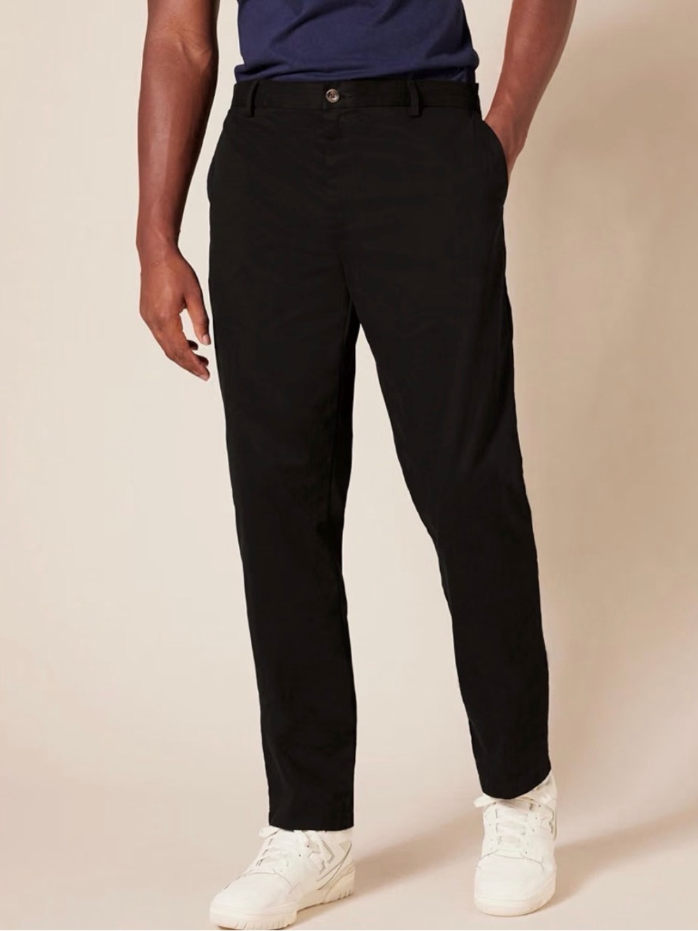 AMAZON ESSENTIAL Slim Men's Black Casual Chino Pants